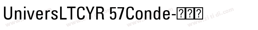 UniversLTCYR 57Conde字体转换